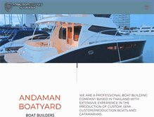 Tablet Screenshot of andamanboatyard.com